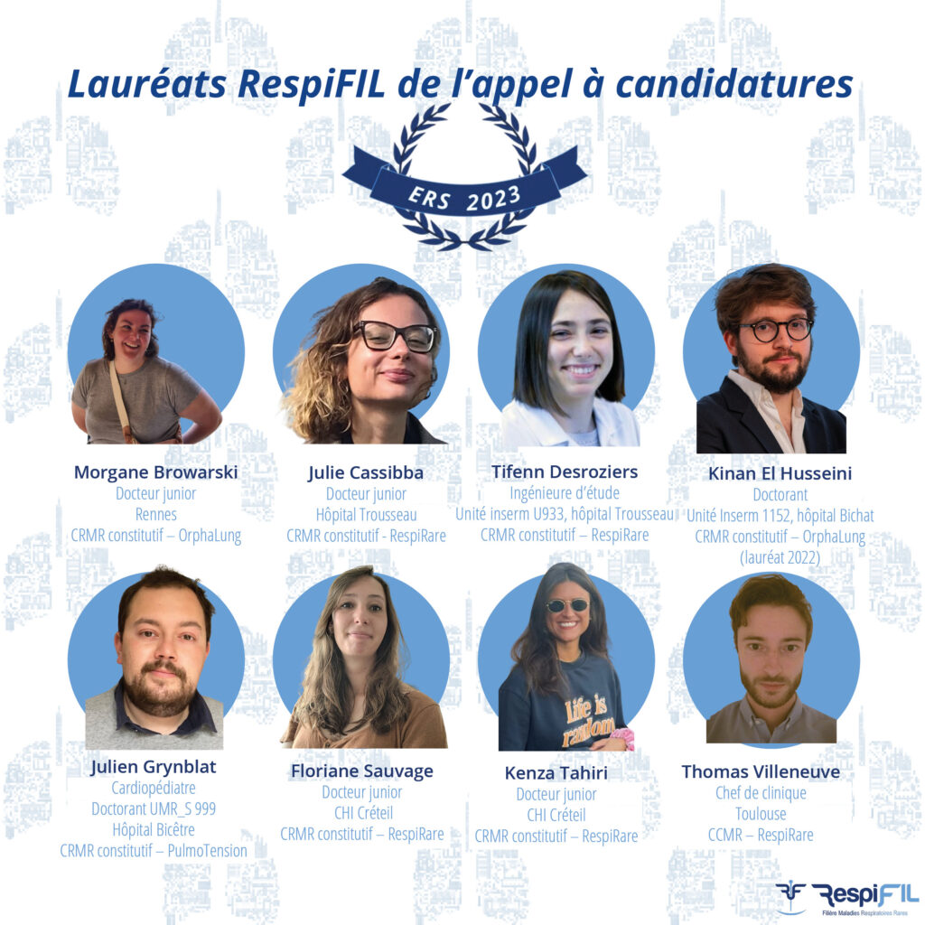 Félicitations aux lauréats de l’appel à candidatures ERS 2023